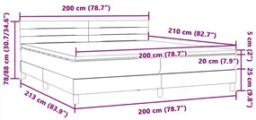 Κρεβάτι Boxspring με Στρώμα Σκούρο Πράσινο 200x210εκ. Βελούδινο - Πράσινο