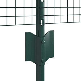 vidaXL Σετ Φράχτη με Κοτότσι Πράσινο 25 x 0.5 μ PVC, Μέταλλο