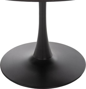 ΤΡΑΠΕΖΙ ΤΡΑΠΕΖΑΡΙΑΣ ROLLO HM9421.12 ΣΤΡΟΓΓΥΛΟ BLACK MARBLE Φ90x74Υεκ.