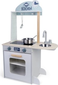 Wooden Play Kitchen (with 4 cookware) 7251