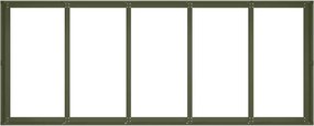vidaXL Ζαρντινιέρα Λαδί 200x80x40 εκ. από Χάλυβα