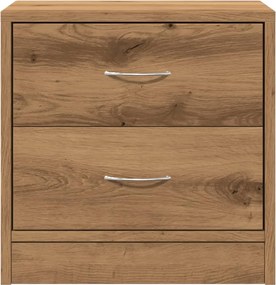 vidaXL Κομοδίνα 2 τεμ. Αρτισιανή Δρυς 40x30x40 εκ. από Επεξεργ. Ξύλο