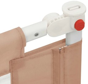 vidaXL Μπάρα Κρεβατιού Προστατευτική Taupe 180 x 25 εκ. Υφασμάτινη