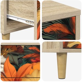 vidaXL Κομοδίνο GENNEP Sonoma Δρυς 36 x 33 x 60 εκ Επεξεργασμένο Ξύλο