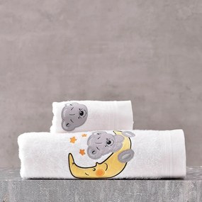 Πετσέτες Παιδικές Σετ 2τμχ Arturo Grey Ρυθμός Towels Set 100% Βαμβάκι