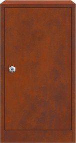 vidaXL γραμματοκιβώτιο με αποθήκευση Σκ rusty 30 x 20 x 55 εκ.