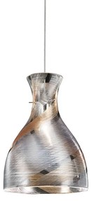 Φωτιστικό Οροφής Imbuto/30-Ambra SO White - Gold Ondaluce Glass