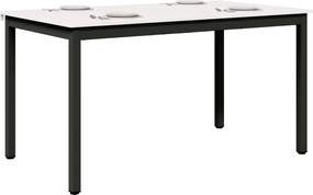 vidaXL Τραπεζαρία Λευκό 140 x 80 x 75 cm Στερεά ξυλεία πεύκου