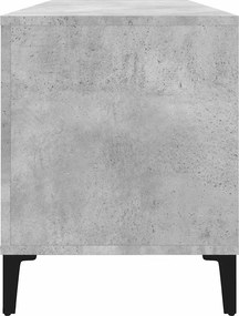 vidaXL Δισκοθήκη Γκρι Σκυροδέματος 100x38x48 εκ. Επεξεργασμένο Ξύλο
