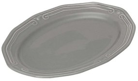 Πιατέλα Σερβιρίσματος Οβάλ Athénée 07-13691 25cm Grey Estia Porcelain