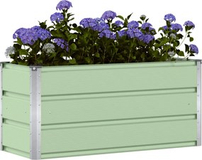 vidaXL Γλάστρα Πράσινο 100 x 40 x 45 cm Ατσάλι