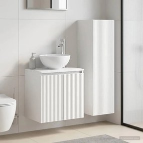vidaXL Σετ Επίπλων Μπάνιου 2 τμχ. Λευκό 33 x 34,5 x 100 εκ