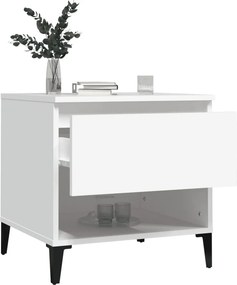 vidaXL Βοηθητικά Τραπέζια 2 τεμ. Λευκά 50x46x50 εκ. Επεξεργασμένο Ξύλο