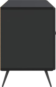 vidaXL Ντουλάπι TV Μαύρο 99 x 34,5 x 50 εκ. Επεξεργασμένο Ξύλο