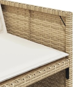 vidaXL Σετ Τραπεζαρίας Κήπου 13 τεμ. Μπεζ Συνθ. Ρατάν με Μαξιλάρια