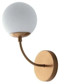 Φωτιστικό Τοίχου - Απλίκα I-Themys-AP1 Brass Luce Ambiente Design Metal, Glass