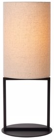 Φωτιστικό Επιτραπέζιο Lucide 30562-81-38 HERMAN Μπεζ/Κρεμ (Beige/Creme)|Μαύρο Ματ (Black Mat)