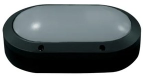 Απλίκα Φωτιστικό Τοίχου Οβάλ E27 40W IP54 ACA-HI4032BMS-Μαύρο HI4032BMS