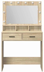 vidaXL Κομοδίνο Sonoma Δρυς 79 x 41 x 135 cm Επεξεργασμένο ξύλο
