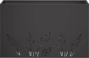 vidaXL Γλάστρα Κήπου 2 τμχ. Μαύρο 80 x 30 x 49 εκ