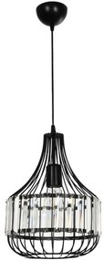 Φωτιστικό Οροφής Lumaon 201-0081 27x27x37cm 1xE27 Black GloboStar
