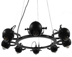 Φωτιστικό Οροφής Linnya 01219 Black GloboStar Metal