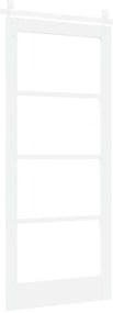 vidaXL Συρόμενη Πόρτα ORKDAL Λευκό 86 x 198.5 cm Μασίφ ξύλο πεύκου