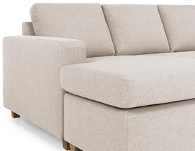 Γωνιακός Καναπές Scandinavian Choice C161, Ανοιχτό καφέ, 344x199x80cm