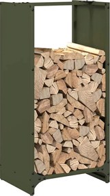 vidaXL Ράφι Καυσόξυλων 40x30x80 εκ. Χάλυβας ψυχρής έλασης