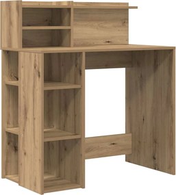 vidaXL Γραφείο Artisan Oak Επεξεργασμένο ξύλο 90 x 48 x 101,5 εκ.