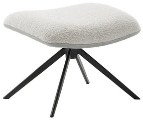 Bali Καρεκλα Relax Μαύρη + Υποπόδιο 83x86x102 cm