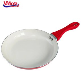 Vanora VN-SYN-R24 Τηγάνι από Αλουμίνιο 24x4εκ. Κόκκινο