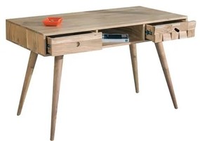 WOODWELL ΕΑ7045,WTEKA-W Κονσόλα - Γραφείο Ξύλο Ακακία Φυσικό 117x60x76cm ΕΑ7045,W