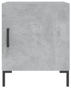 vidaXL Κομοδίνο Γκρι Σκυροδ. 40 x 40 x 50 εκ. από Επεξεργασμένο Ξύλο