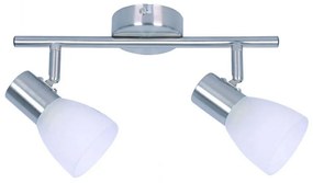 Φωτιστικό Οροφής - Σποτ 9065-2 12x30cm 2xE14 Matte Nickel-White Inlight