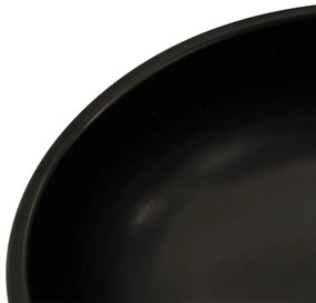 vidaXL Νιπτήρας Μαύρος και Μπλε Φ41 x 14 εκ. Κεραμικός