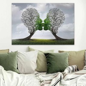 Πίνακας σε καμβά Trees Growing With Love&quot; Megapap ψηφιακής εκτύπωσης 75x50x3εκ.&quot;