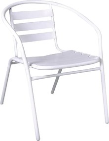 FUNKY Πολυθρόνα Μέταλλο - Αλουμίνιο Βαφή Άσπρο   1τμχ