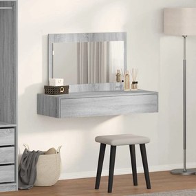 vidaXL Τραπέζι περιποίησης Γκρι 100 x 40 x 70 εκ. Επεξεργασμένο ξύλο