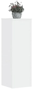 vidaXL Βάσεις Φυτών 2 τεμ. Λευκές 33x33x100 εκ. από Επεξεργασμένο Ξύλο