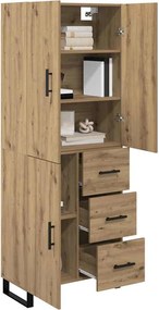 vidaXL Highboard 2 pcs Artisan Oak 69,5 x 34 x 180 εκ.