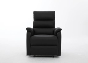 Πολυθρόνα Ανακλινόμενη ArteLibre TALITHA Μαύρο PU 79x97x101cm
