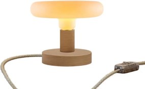 Επιτραπέζιο Φωτιστικό Ξύλινο Posaluce Dash Φυσικό Διακοπτάκι