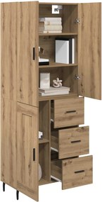 vidaXL Highboard 2 τμχ. Artisan Oak 69,5 x 34 x 180 εκ.