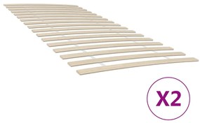 Ανταλλακτικά Σανίδων Κρεβατιού με 34 Σανίδες 2 τεμ. 90x200 εκ.