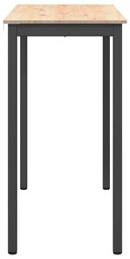 vidaXL Τραπέζι μπαρ Φυσικό 110 x 55 x 105 εκ. Στερεά ξυλεία πεύκου