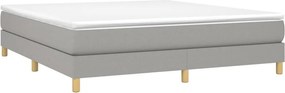 vidaXL Κρεβάτι Boxspring με Στρώμα Αν. Πράσινο 160x200εκ Υφασμάτινο