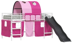 vidaXL Λευκό και Ρόζ 79,5 x 200 εκ.