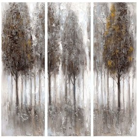 Πίνακας Καμβάς Bossen 021063 90x3x90cm Multi Square Wood, Canvas