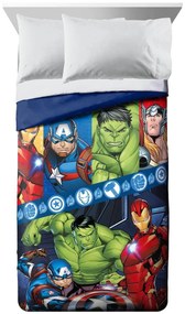 Πάπλωμα Microfiber Μονό 160x240εκ. Marvel Avengers 47 Blue DimCol